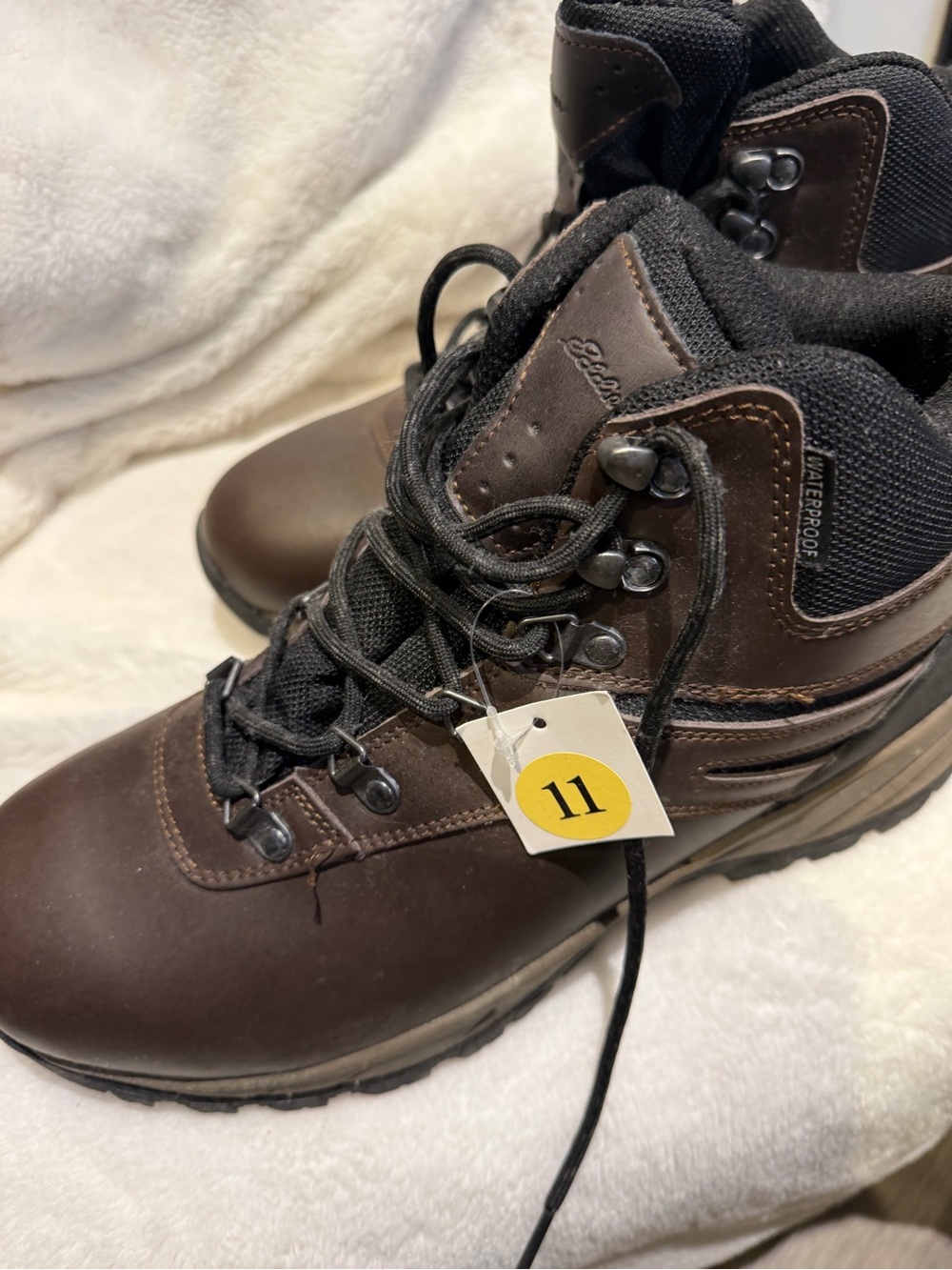 Eddie Bauer Everett Brown Hiking Work Boots Men’s Size 11 - Picture 2 of 7
